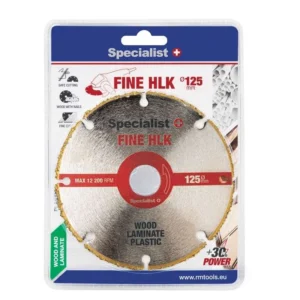 Specialist+ Univerzális Karbid vágótárcsa fához, fémhez, laminálthoz 125mm