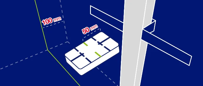 Fast install gipszkarton szintező mágnes