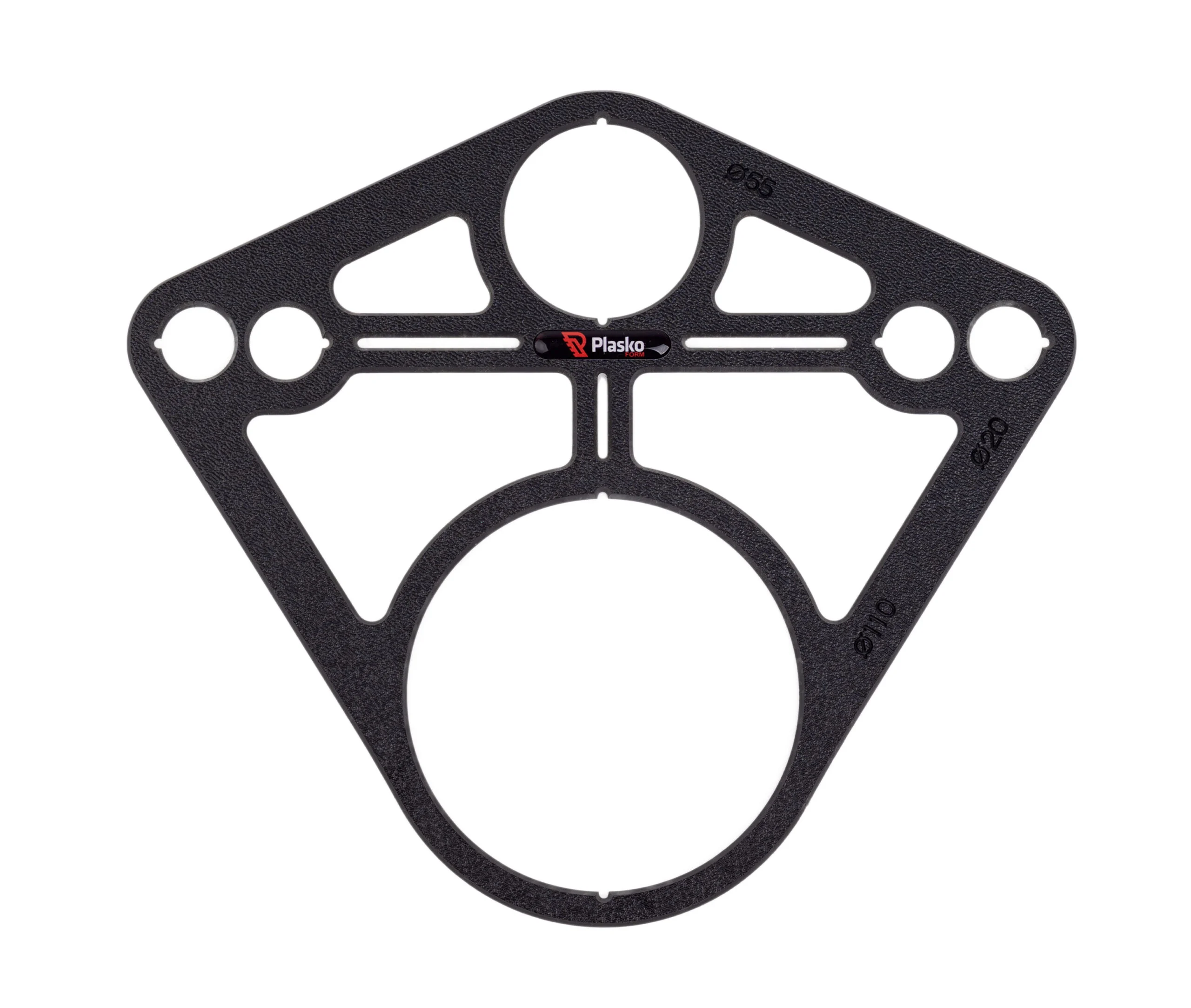 Plasko furat jelölő sablon burkoláshoz.