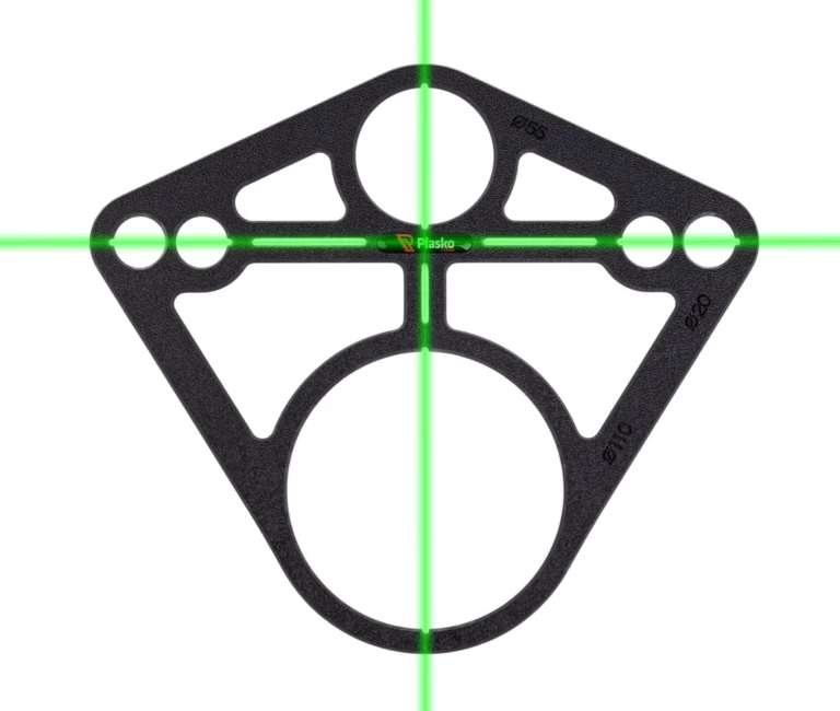 Plasko furat jelölő sablon burkoláshoz.