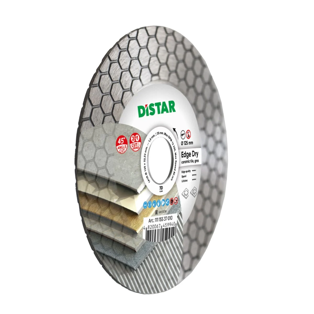 DiStar EDGE Dry vágó és csiszoló tárcsa 125 mm 1,6x25 mm - Image 2